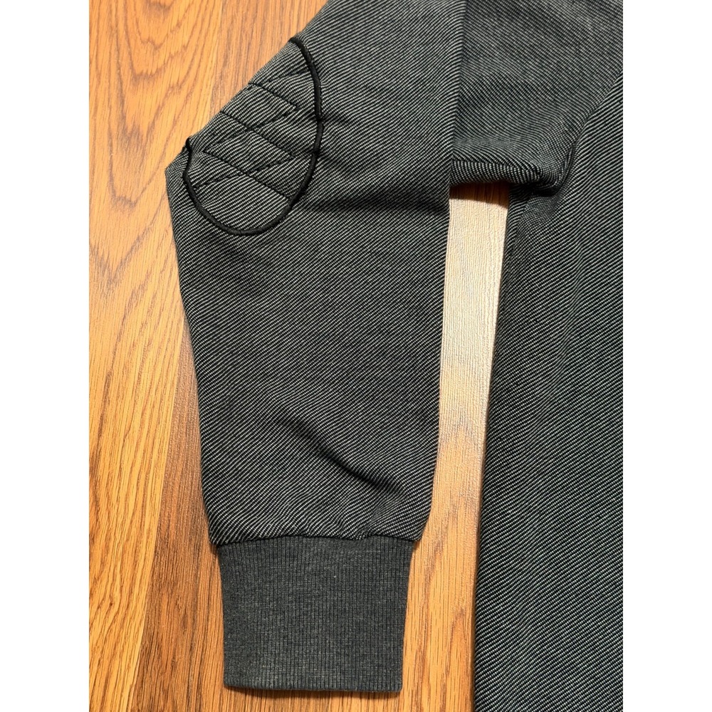 What Crewneck Sweatshirt Mens 3XL Thankful Embroidered Elbow Patch Heavyweight - Picture 9 of 13